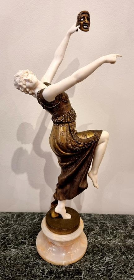 Joseph Emmanuel Cormier Said JoÃ© Descomps Dancer In Art Deco Mask 1925 , More Informations...