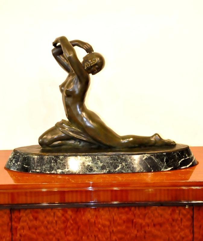 LUCIEN ALLIOT SCULPTURE BRONZE CIRE PERDUE ART DECO 1930, Plus d'infos...