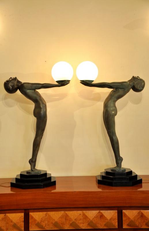 MAX LE VERRIER ClartÃ© PAIR OF SCULPTURES ART DECO 1930, More Informations...