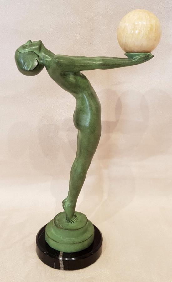 Max Le Verrier Sculpture Model Glow Art Deco 1930 , More Informations...