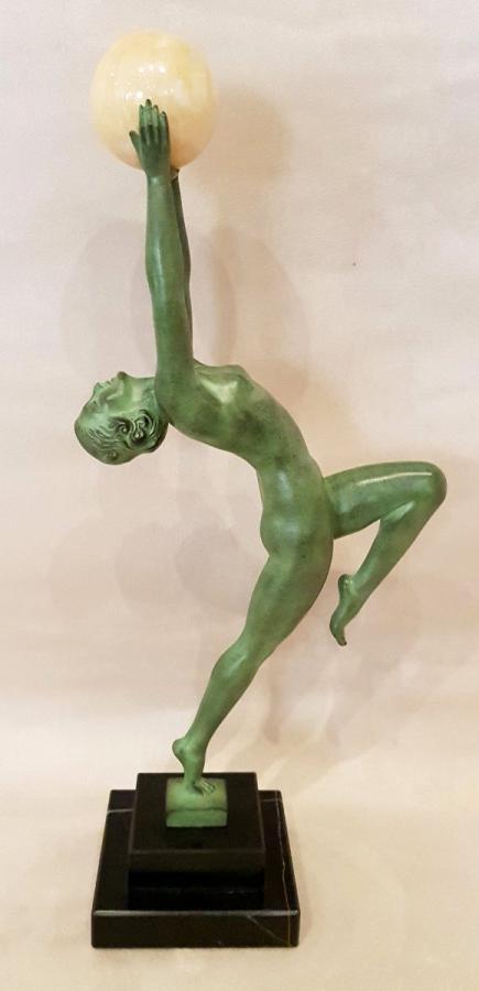 Max Le Verrier Sculpture ModÃ¨le Jeu Art DÃ©co 1930 , Plus d'infos...