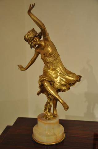 MONGINOT CHARLOTTE FIGURE GILDED BRONZE, More Informations...