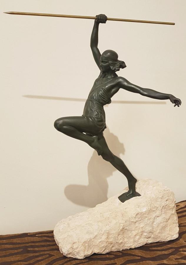 Pierre Le Faguays Fayral Max Le Verrier Nac Amazone Sculpture In Javelin Art Deco 1930 , More Informations...