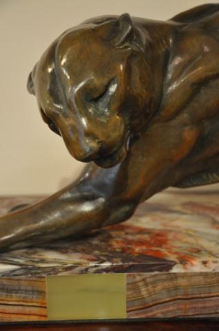 PLAGNET FIGURE PANTHER ART DECO 1930, More Informations...