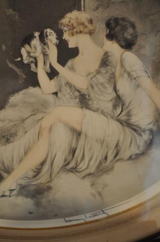 LOUIS ICART GRAVURE ORIGINALE ART DECO, Plus d'infos...