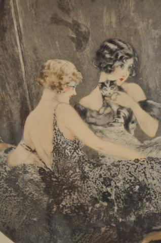 LOUIS ICART  GRAVURE ORIGINALE ART DECO, Plus d'infos...