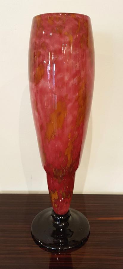 Charles Schneider Vase Modèle Marbrine Art Déco 1920-1925 , Plus d'infos...