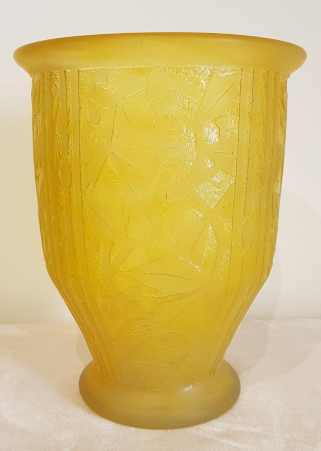 Daum Nancy France Vase Art Déco 1930 , Plus d'infos...