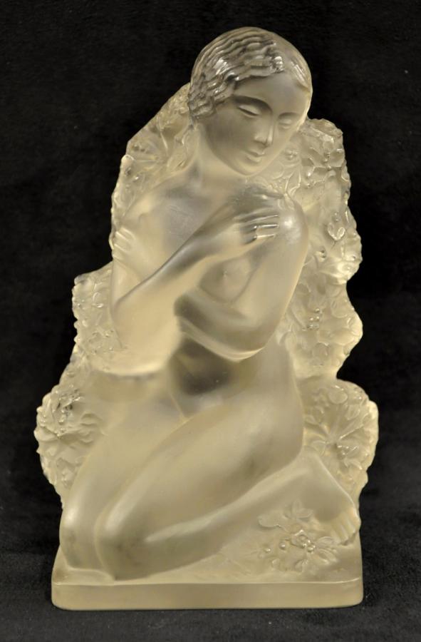Lalique Statuette Hiver Surtout 4 Saisons Circa 1960 , Plus d'infos...