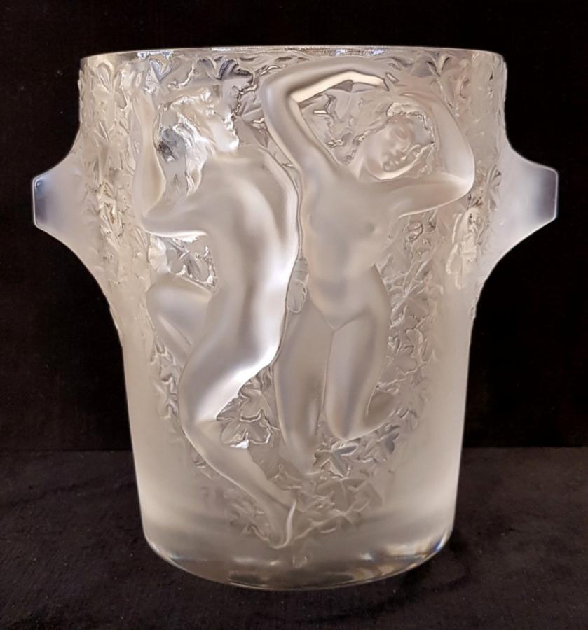 Marc Lalique GanymÃ¨de Seau A Champagne En Cristal Circa 1980 , Plus d'infos...