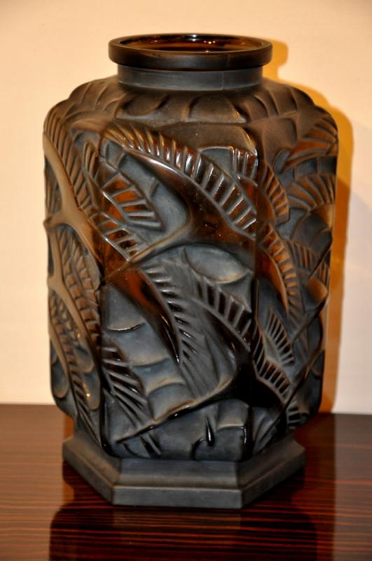 PIERRE D'AVESN VASE OISEAUX ART DECO 1930, Plus d'infos...