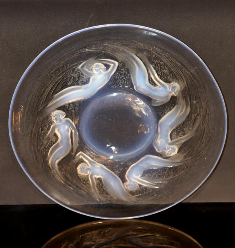 RenÃ© Lalique Coupe Ondines Plate Opalescente Art DÃ©co 1921 , Plus d'infos...