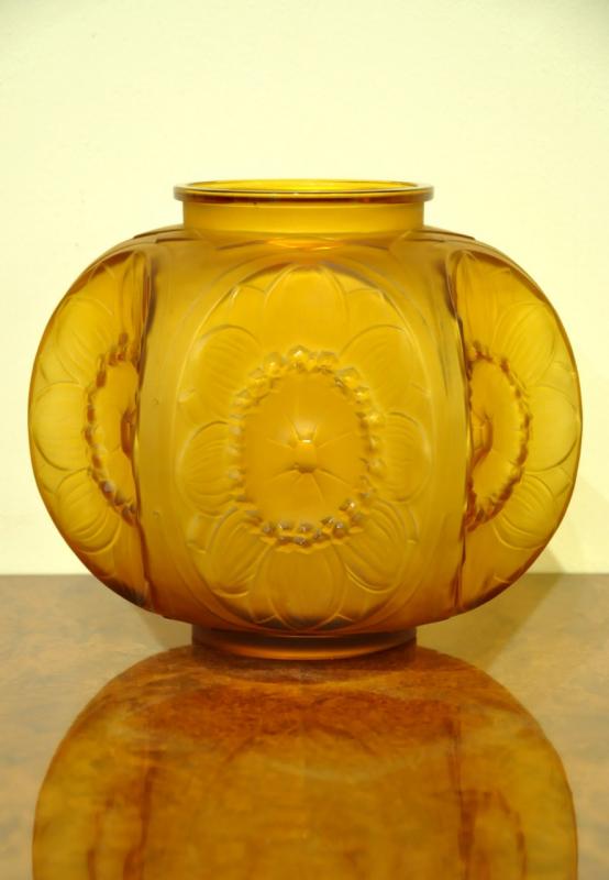 SABINO VASE ANEMEONES COULEUR ART DECO 1930, Plus d'infos...